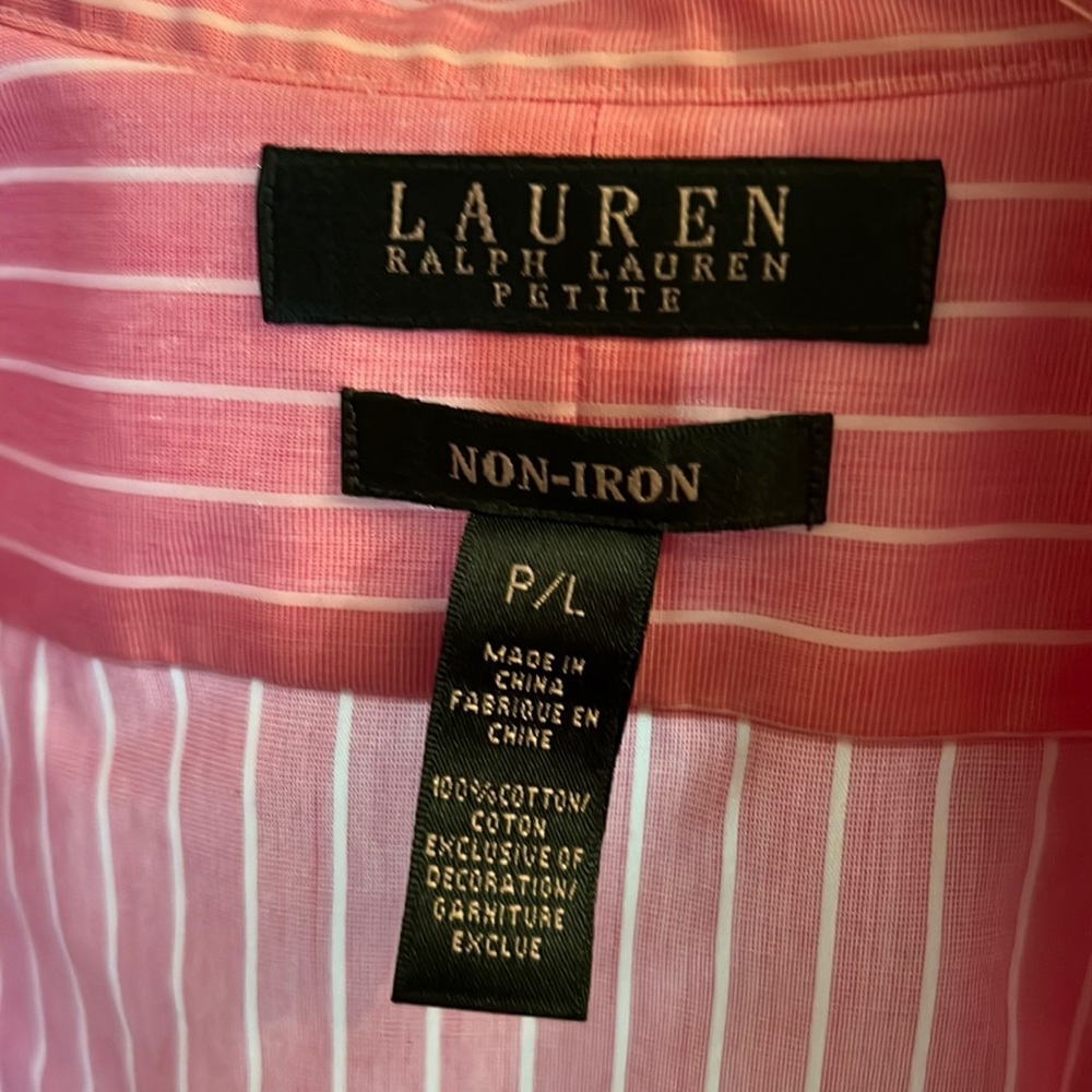 Ralph Lauren bunk with white stripes. Barely worn.